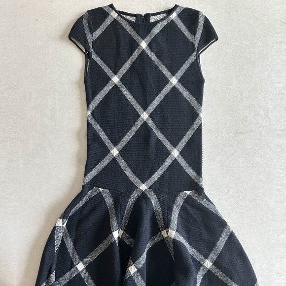NWT Alice + Olivia Selma Checkered Drop Waist Dress ASO Spencer Hastings - Picture 9 of 14